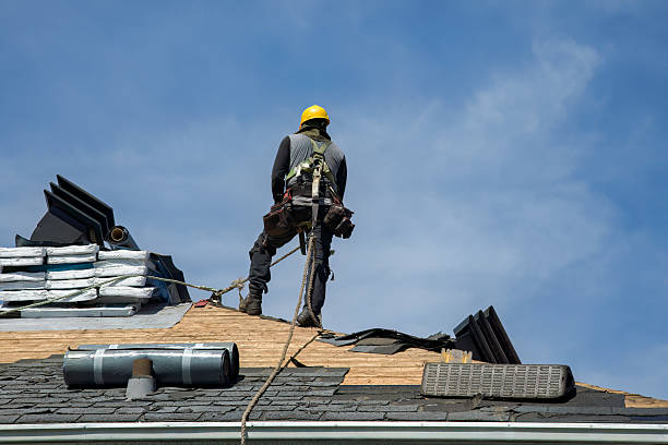 Professional Storm Damage Roof Repair technician working in Montrose, PA